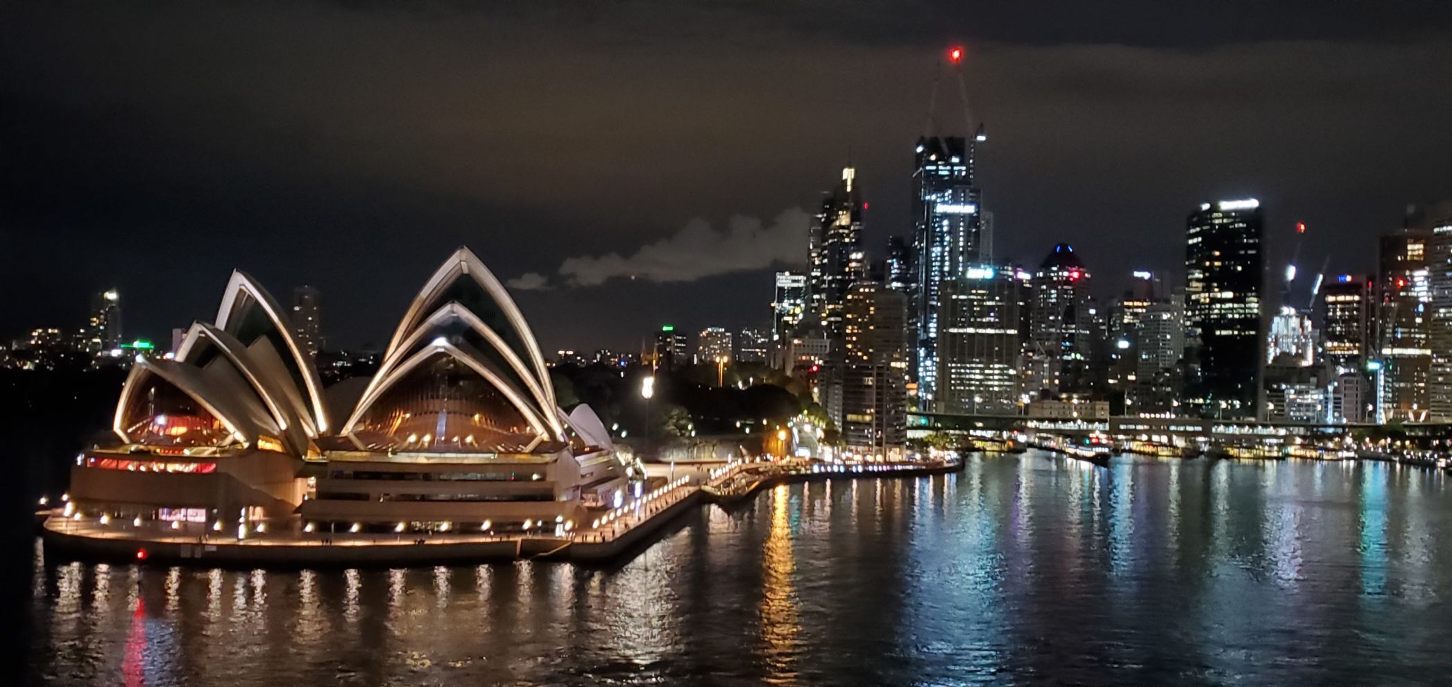 Sailing out of Sydney Harbor